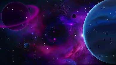 星空银河系星座大气梦幻背景视频视频的预览图